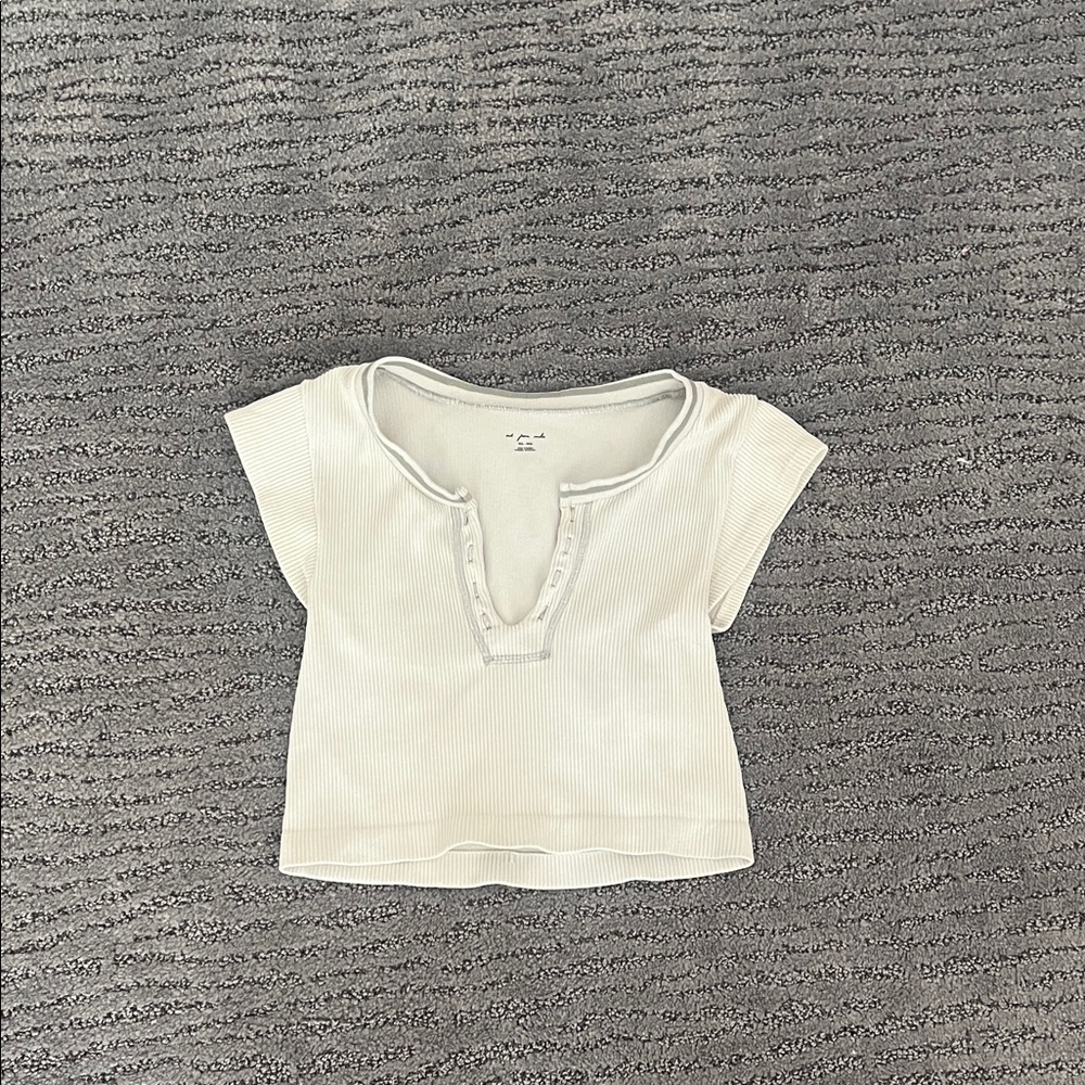 Urban Outfitters Cream Crop Top